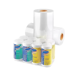 Custom Clear Cosmetic Packaging Food Plastic Low Temperature Shrinkable Roll Plastic Heat Shrink Film Roll Pof