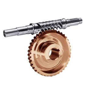 Custom CNC Small Standard Metal Brass Worm Wheel Gear Set And Drive Shaft