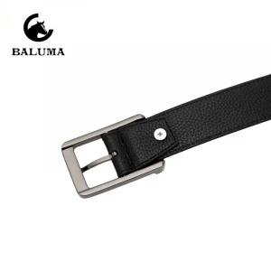 Custom cowhide leather belt zinc alloy buckle outlet mens leather casual wild business belt