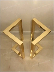Custom design and production of metal furniture feet stainless steel base parts