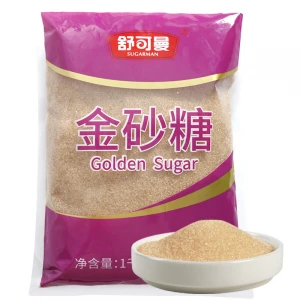 Custom Golden sugar Packaging natural brown sugar With High Quality