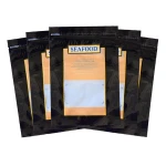 custom gravure printed heat sealable plastic frozen seafood fish packaging bags