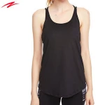 Custom Latest Cheap half lycra tank tops in bulk women sports singlet