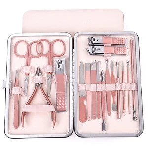 Custom logo 7 piece pedicure beauty pliers nail manicure tool stainless steel nail clipper set