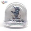 Custom logo wholesale DIY souvenir snow dome homemade picture frame photo insert plastic water globe for crafts