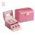 Import custom luxury leather large mirror Jewellery packaging storage wooden jewelry box from China