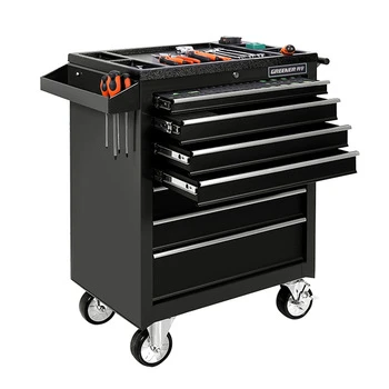 Custom made heavy duty roller steel tool box 7 drawers tool trolley cart silent drawer unit