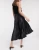 Import Custom Midi Fashion Black Lady Vintage Dancewear Women Pleated Long Maxi Skirt from China