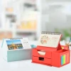 Custom Monthly Printing Design Desk Base Calendar with Sticky Note Pad