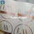 Import Custom Printing Roll Transparent Labels Clear Gold Foil Self Adhesive Private Sticker from China