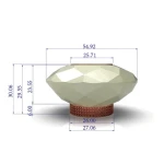 Custom round Empty Clear Fragrance Glass Perfume Bottle Spray Cap Available 30ml 50ml 100ml Sizes Lids Bottle Caps Closures