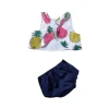 Custom ruffle design baby girl summer clothing set on sale