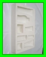 custom shape plastic pvc ps velvet pet tray
