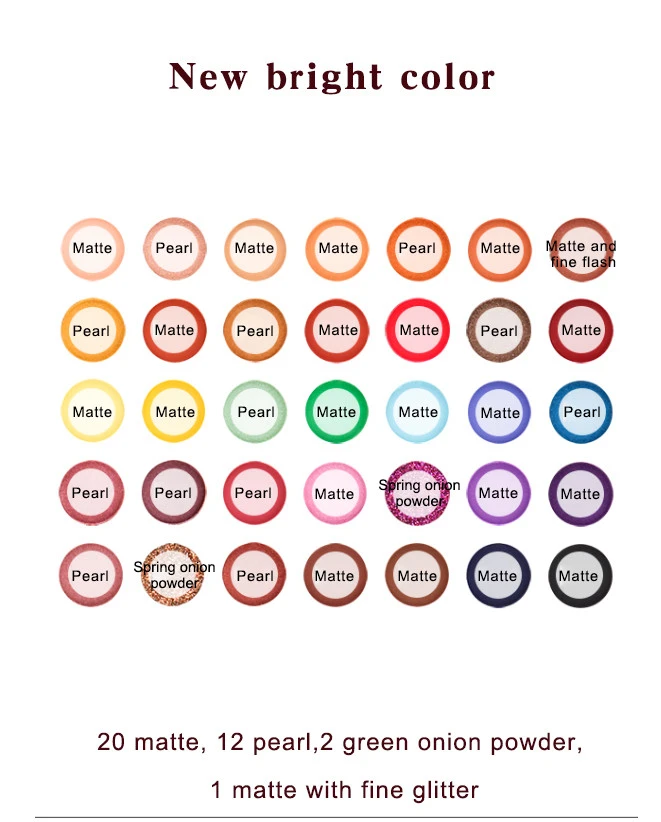Customize 35 Colors Makeup Palletes Logo Printing DIY Color Eye Shadow Palletes