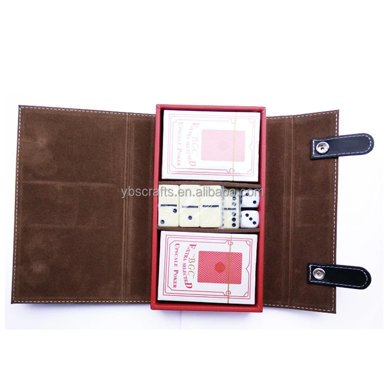 Customized Premuine Poker Chip Set With Leather Case 500/deluxe Poker