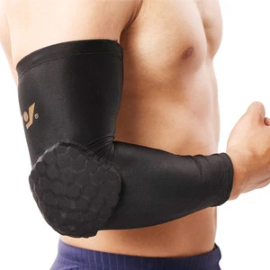 Customized protective Padded compression arm sleeve or elbow support for sports