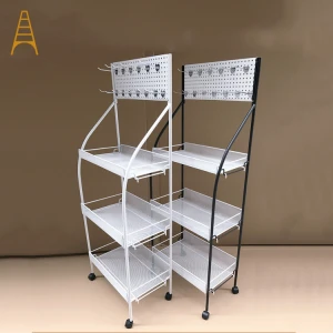 Customized Size 3 Layer Umbrella Rack Stand With Wheel/Hook