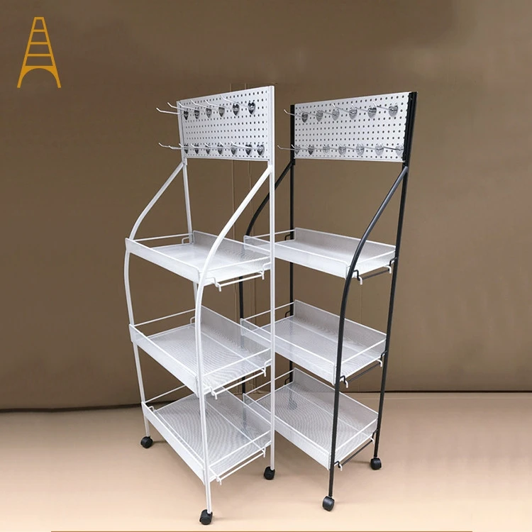 Customized Size 3 Layer Umbrella Rack Stand With Wheel/Hook