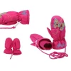 Customized waterproof nylon children winter sports mittens