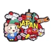 Cute travel souvenir decorative japanese soft pvc custom fridge magnet