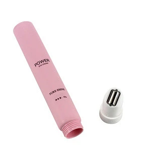 D30mm L110mm 20ml Silkscreen Printing Injection Screw Cap Glossy Pink Power Eye Cream Massage Roller Ball Tube