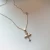 Import Danyngs925 sterling silver simple coconut necklace cross flower necklace blade necklace jewelry female from China