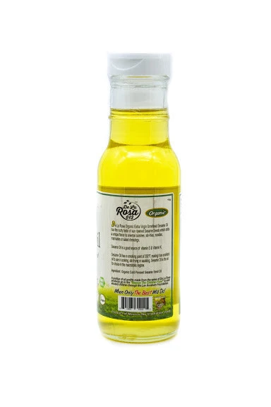De La Rosa Organic Kosher Unrefined Sesame Seed Oil (8 oz)