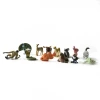 Decorative Custom Made Cartoon Display Pvc Doll Toys Customized Small 3d Collection Animal Flocked Figurines