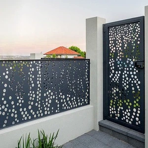 Decorative Metal Garden Perforated Fencing And Gates