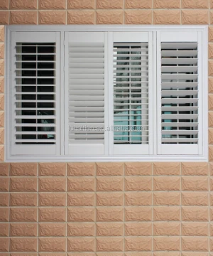 decorative plastic window panels sound insulation fixed louver windows/pvc cheap louvered windows wooden shutters wood