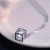 Import Delicate Love Cube Zircon Square Silver Pendant Jewelry from China
