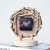 Import Design Home Decoration Hand Made Modern Wooden Silent Sweep Table Desktop Clock Mechanism from China