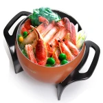 DHG-233A Hot sale brown electric cooking skillet