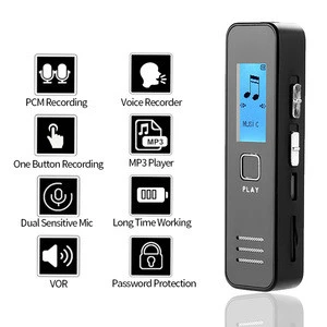 digital voice recorder mini USB sound audio recording pen cheap support TF card gift promotion one key recording easy operation
