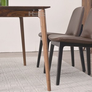 Dining table set with chairs , modern furniture solid wood