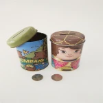 Direct factory sale novelty milk shape money tin box with CMYK prints