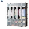 Diy storage cube cabinet plastic assemble wardrobe closet