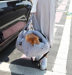 Dog Cat Carseat Multiple 3 in 1 Carrier 100%cotton Korea made Shoulder bag Pet bed backpack Comfort Bag