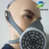 double activated carbon filter dust mask respirator/ Safety Anti-Dust Spray Chemical Gas Dual Cartridge Respirator Paint Mask