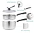Import Double Boiler&Classic Stainless Steel Non-Stick Saucepan,Melting Pot for Butter,Chocolate,Cheese,Caramel and Bonus with Tempered from China