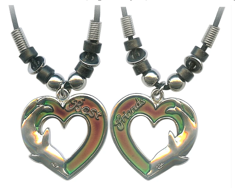 Double Heart Paua shell jewelry Best firend  shell jewelry Friendship heart  Knot sea shell pendant