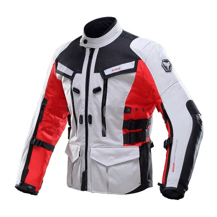 DUHAN Motorcycle Jacket Waterproof Moto Jacket Men&#x27;s Motocross Clothing Motorcycle Suit With Elbow Shoulder Back CE Protector