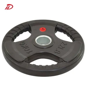 dumbbell discos gym metal barbell bumper plates rubber handles 30mm dumbbell discs with pounds