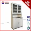 Durable medical furniture and equipment classic white glass door Laboratory storage cabinet with drawer in discount
