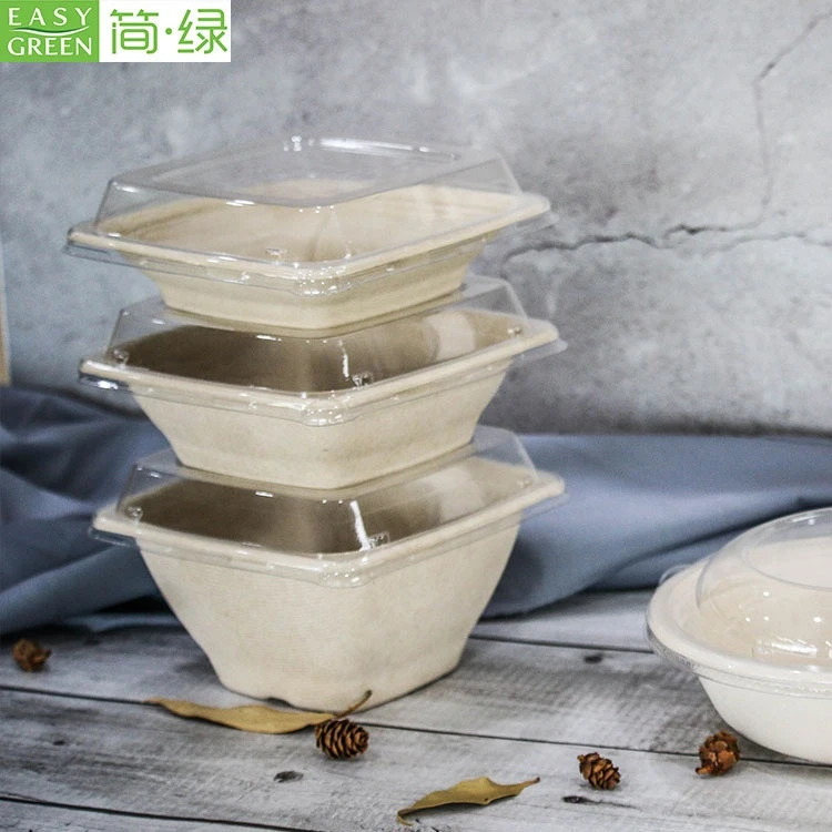 Easy Green biodegradable disposable sugarcane lid for bagasse bowl