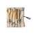 Import Eco friendly bamboo product spoon knife fork straw brush customized 6pcs bamboo cutlery set from China