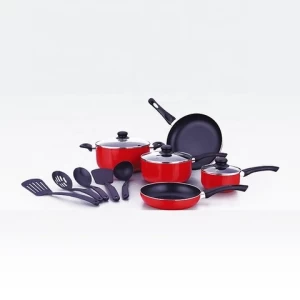 ECO-Friendly Pressed cookware sets nonstick cooking pots and pans