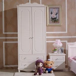 Eco Friendly White Painted Kids Wardrobe Children Cabinets