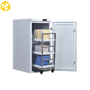 Electronic Control Ozone Book Archives Disinfection Cabinet with 2 Book Trolley
