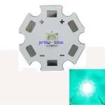 Epiled 3535 3W Cyan 490NM-495NM High Power LED Bead Emitter with 20mm Star Heatsink